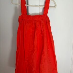 GAP Bold Red Strapless Dress